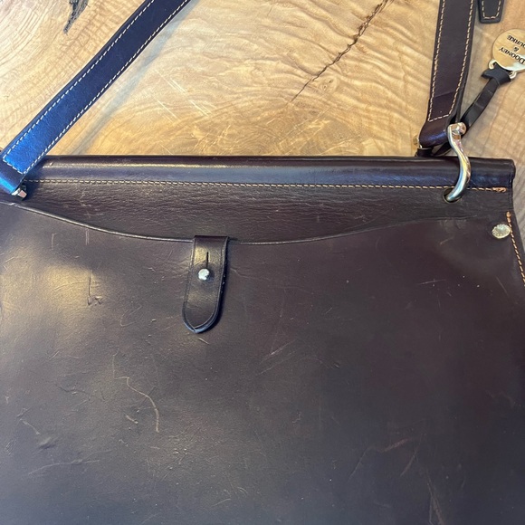 Dooney & Bourke Vintage Bubble Alto Mail Bag chocolate/espresso brown RARE! - Picture 6 of 8